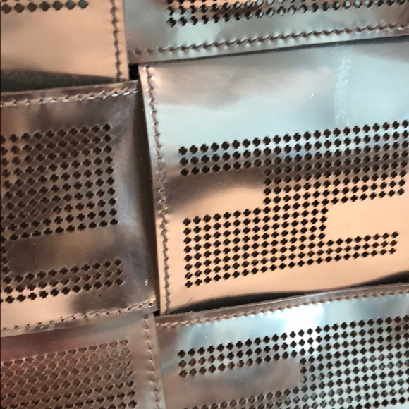 Fendi Large Metallic Crossword Tote - Picture 5 of 8